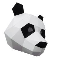 Картонная 3D маска Панда Art Panda Mask, набор для сборки, DIY