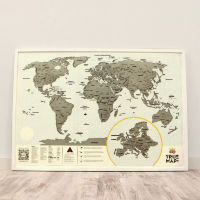 Скретч карта мира с регионами РФ "True Map Plus"
